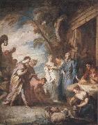 Francois Boucher Welcoming the Servant of Abraham oil painting picture wholesale